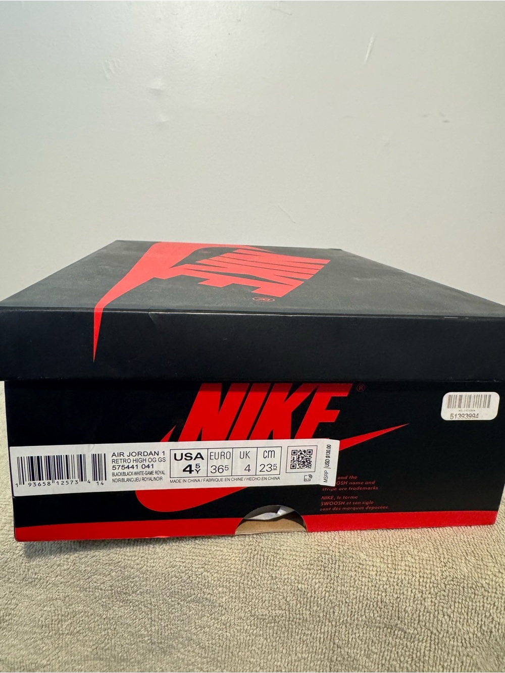 Nike Air Jordan 1 Retro Box - Black/Red